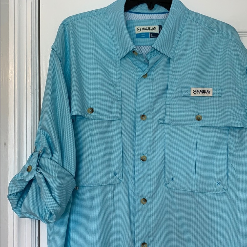 moisture wicking button down shirt
